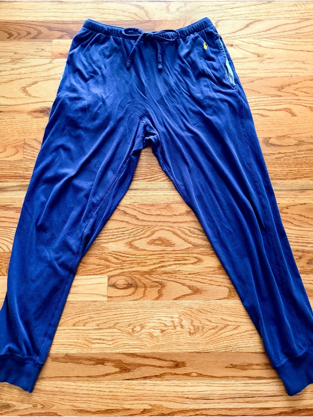 Polo by Ralph Lauren Navy Sleepwear Tag with Yellow Logo